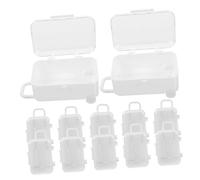Alipis 12pièces Boîte Décorative Forme De Valise Miniature Contenants Transparents Pour Friandises Boîtes à Bonbons Pour De Fête Et Mariages à Roulettes