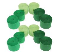 Alipis 12rouleaux Serpentins Verts Papier Crépon pour Décorations De Fête Anniversaire Mariage Et Événements Saisonniers