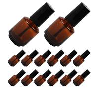 Alipis 15 Pièces Flacons de Vernis à Ongles Cylindriques en Verre de 8ml, Étanches et Rechargeables, pour DIY et Mélanger le Vernis à Ongles