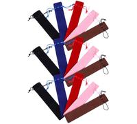 Alipis 15 pièces Pen Bags with Drawstring Thick Velvet Protective Pouches for Fountain Pens Portable Multi-Color for Office and School Use