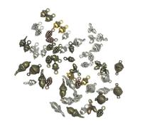 Alipis 150 pièces Breloques Forme Gland et Pomme de Pin Vintage pour DIY Bracelet Charms Métal Pendentifs Légers pour Bijoux Automne et Décoration Fête