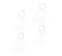 Alipis 150 pièces Présentoir de Couleurs Ongles Transparent Cartes Nuancier Vernis à Ongles pour Salon Manucure Accessoire Léger et Pratique pour Affichage Couleur Nail Art