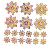 Alipis 150 pièces Solar Flower Rhinestone Embellishments DIY Craft Making Accessories for Clothes Wedding Bags Shoes Decoration
