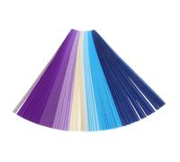 Alipis 1560 pièces Bandes Papier Étoiles Origami Colorées Double Face Papiers pour Pliage DIY Décoration Maison et Accessoires Photo Dégradé Bleu