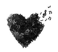 Alipis 15g Confettis Musicaux Forme De Notes Décorations De Table pour Fête Anniversaire Mariage Style Assorti Noir