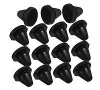 Alipis 15pcs Bouchons pour Trous de Placard en Silicone Noir, Pieds de Cuisinière Robustes et Anti-vibrations, Accessoires la Cuisine pour Micro-ondes et Appareils Cuisine