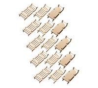 Alipis 15pièces Ornements De Traîneau Artisanaux Décor Mini Traîneau Figurine Miniature Décor Noël De Noël