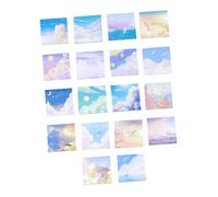 Alipis 18 pcs Bloc-notes Adhésifs Décoratifs pour Étudiants Papiers DIY Créatifs Notes Pratiques Portables pour École Bureau Maison
