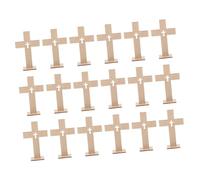 Alipis 18 Pcs Croix Non Ornements de Table Polyvalents pour Baptême Mariage et Décoration Religieuse Centre de Table Portable et Pratique
