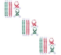 Alipis 18 Pcs Mini écharpe de Noël Mignonette Decoration Sapin de Noel Mini Foulards de noël Décoration de Bouteille de vin écharpe Bouteille de vin de noël Ornement de fête de noël