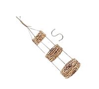 Alipis 1ensemble Hanging Rattan Flower Basket Set Avec Crochet Panier Suspendu Fait Main Pour Plantes Vertes Et Décorations Intérieures Niveaux Naturel