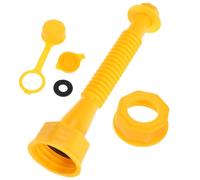 Alipis 1pièce Kit de Remplacement Buse Huile Double Flexible avec Bouchon de Ventilation et Joint Adapté pour Réservoirs Plastiques Souples Embout Robinet Flexible pour Remplissage