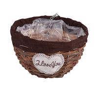 Alipis 1pièce Panier Suspendu Osier Tressé Jardinière Décorative Pour Plantes Intérieur Et Extérieur Ajout Naturel à Votre Décoration Murale