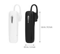 Alipis 2 Écouteurs sans Fil pour Voiture Mini Écouteurs Stéréo Blancs et Noirs Compatibles Dc5.00v Légers Ergonomiques Usage Extérieur et Appels Mains