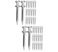 Alipis 2 Ensembles Accessoires De Pointe D' Pointe D'aérateur De Pelouse Chevilles Aération Aérer Dents Outil D'aérateur Chaussures À Pointes De Jardin Métal 20 Pièces * 2