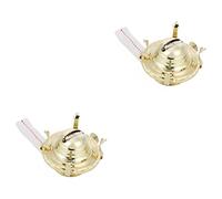 Alipis 2 Ensembles Accessoires pour Lampes à Pétrole Sablier Distributeur Brûleur De Lampe à Huile en Pot Accessoires pour Lampes à Huile Sirop Dirigé Alliage D'aluminium Golden