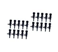 Alipis 2 Ensembles Aquarium Accessoires Flux Air pour Réservoirs À Poissons Noir 10 Pièces * 2