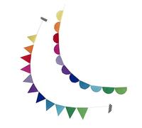 Alipis 2 Ensembles Bannières Décoratives Feutre Décoration Murale Pour Chambre Fanions Demi Accessoire Pour Événements Extérieurs 2 Pièces * 2