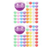 Alipis 2 Ensembles Coquillage Gacha Boule D'emballage Vide Distributeur De Bonbons De Machine À Gommes Machine À Barbe À Papa Boule Ronde À Remplir Plastique 50 Pièces * 2