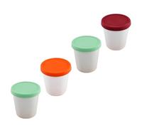 Alipis 2 Ensembles Coupe De Glace Congélateur Coupes À Dessert Petit Récipient Tasses De Rangement À Glacée Contenants De Crème Glacée Fait Maison Gel De Silice 4 Pièces * 2