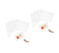 Alipis 2 Ensembles Drapeaux À Main Vierge Pour Bricolage Drapeaux De Compétition Avec Poteaux Pour Événements Et Personnalisation 4 Pièces * 2