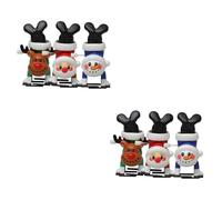 Alipis 2 Ensembles Jouets À Remonter De Noël Charmants Jouets Mécaniques pour Et De Noël Décorations Festives Adorables 3 Pièces * 2