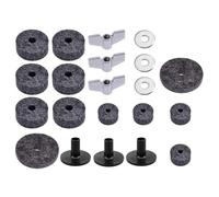 Alipis 2 Ensembles Kit de Feutres pour Cymbales, Noir, Remplacement | Compatibilité Large, Antidérapant Renforcé, du Bruit et Absorption des Chocs, pour Snare et Hi Hat Stands