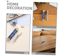 Alipis 2 Ensembles Metal Mezuzah Case with Scroll Jewish Door Plaque for House Blessing and Protection Metal Retro Mezuzah Decorative Plaque for Outside Door Jewish Homewarming Gift