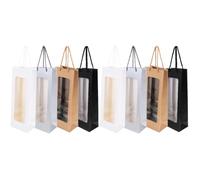 Alipis 2 Ensembles Pochette Sachet De Bouteille De Vin À Vin Porte Bouteille Range Bouteille De Rangement pour Bouteilles d'emballage De Vin 4 Pièces * 2