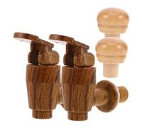 Alipis 2 ensembles Robinet de Tonneau Plastique et Bouchon Étanche Kit de Remplacement pour Tonneaux à Blanc et Spiritueux avec Robinet Vintage et Bouchons