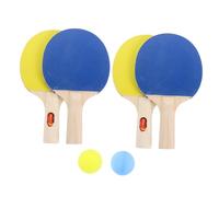 Alipis 2 Ensembles Set Raquettes Tennis Table Garçon Fille Léger avec Paddles et Balles pour Débutants Surface Caoutchouc Housse de Transport Portable pour Intérieur et Extérieur