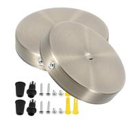Alipis 2 Kits de Fixation pour Lampe Suspendue en Métal Finition Bronze Vert Plaque de Montage pour Luminaire DIY Socle de Plafonnier Compact Adapté aux Suspensions Éclairage Intérieur