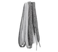 Alipis 2 Paires Lacets pour Baskets de Sport 120cm en Polyester, Lot | Finition Argenté Noir, pour Chaussures de Randonnée et Sport, Usage Quotidien, Style Décoratif Féminin