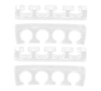 Alipis 2 paires Séparateurs Orteils Silicone Souple Réutilisables pour Pédicure et Manucure Écarteurs Gel Confortables Légers et Durables pour Femmes et Hommes