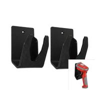 Alipis 2 PCS Support de Lecteur Code Barre, Support Mural pour Scanner de Codes-Barres Universel, Douchette Cod·e Barr·e Station d'accueil en Plastique Noir pour Entrepôt et Point de Vente, avec Vis