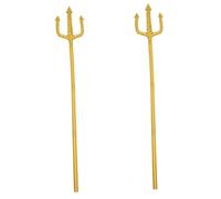 Alipis 2 Pièces Accessoire de Costume de Diable Trident Spirale Or