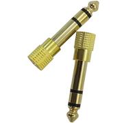 Alipis 2 Pièces Adaptateur Stéréo 3,5mm vers 6,5mm en Métal | Passage Stéréo, Compatibilité Large, pour Casques et Pianos Numériques, Son Minimalement Perdu