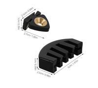 Alipis 2 Pièces Amortisseur de Violon Noir Portable Caoutchouc Silencieux et Léger Accessoire pour Orchestre et Pratique à Domicile Accessoires Professionnels pour Instruments à Cordes