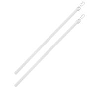 Alipis 2 Pièces Baguette D’Ouverture de Fenêtre en Acrylique 30cm | Acier Inoxydable, Mouvement Silencieux et Réglage de Tension, Tige Légère pour Stores et Rideaux