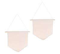 Alipis 2 Pièces Bannière Murale Beige en Coton Polyester et Bois pour Affichage de Badges D'garçon et Filles, Décoration Murale Unique et Résistante Saleté, pour Chambre D'garçon