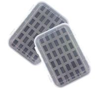 Alipis 2 pièces Boîte à Canettes de Couture Compartiments avec Éponge Renforcée Boîte de Rangement Plastique pour Bobines Lot de Accessoire Pratique pour Organiser Fils et Canettes à