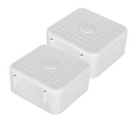 Alipis 2 Pièces Boîte de Raccordement pour Câbles Boîte de Rangement pour Fils et Alimentation Organisateur de Câbles Plastique pour Caméra de Sécurité Installation Facile et Gain de