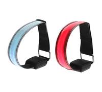 Alipis 2 pièces Brassard LED Sport Lumineux Rouge et Bracelet de Sécurité Ajustable pour Course Nuit Jogging Cyclisme et Activités Extérieures
