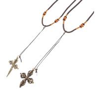 Alipis 2 pièces Breloques Vajra Vintage Pendentifs Créatifs Cuivre Résistants pour Collier DIY Décorations Suspendues Anti-obstacles et Sagesse Bouddhiste