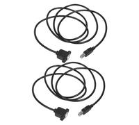 Alipis 2 Pièces Câble Extension Imprimante Noir avec Fixation par Vis Accessoire Stable pour Connexion Sécurisée Compatible Prolongateur Câble USB Imprimante