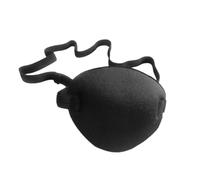 Alipis 2 Pièces Cache-œil Pirate pour Adultes, Réglable en Polyester Noir | Amblyopie et Strabisme, Mousse Haute Élasticité, Bloque la Lumière, Confort sans Irritation