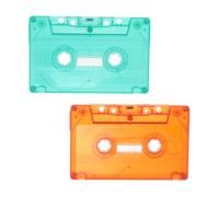 Alipis 2 Pièces Cassette Tape Cases Transparent Versatile Blank Audio Tape Holders for Retro Home Decor Music Parties Studio and Classroom Organization