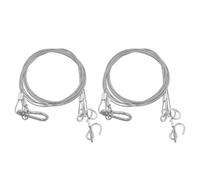 Alipis 2 Pièces Chaîne Suspendue pour Pot de Fleurs 100cm en Acier Inoxydable | 3 Crochets, Longueur Réglable, Installation, Support Sécurisé pour Jardinières et Lanternes