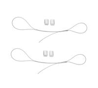 Alipis 2 pièces Corde de Filet pour Panier de Basket Câble Acier Résistant Filetage Simple pour Arceau Standard Usage Intérieur et Extérieur pour Garçon Fille et Adultes