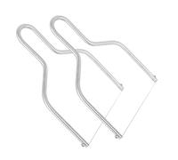 Alipis 2 pièces Coupe-fil à Fromage Inox Trancheuse à Foie Gras Portable Couteau Multifonction pour Beurre et Fromages Outil de Cuisine Ergonomique et